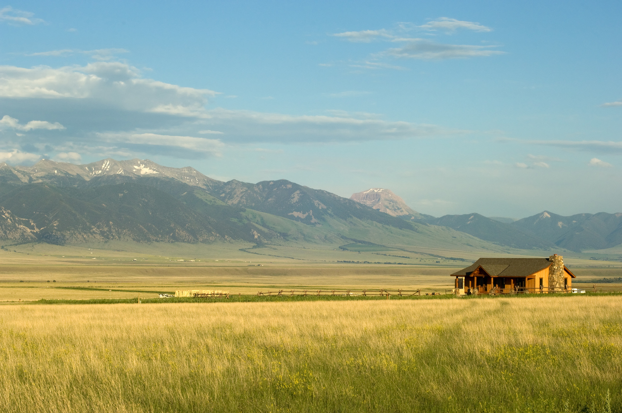 House with Mountains