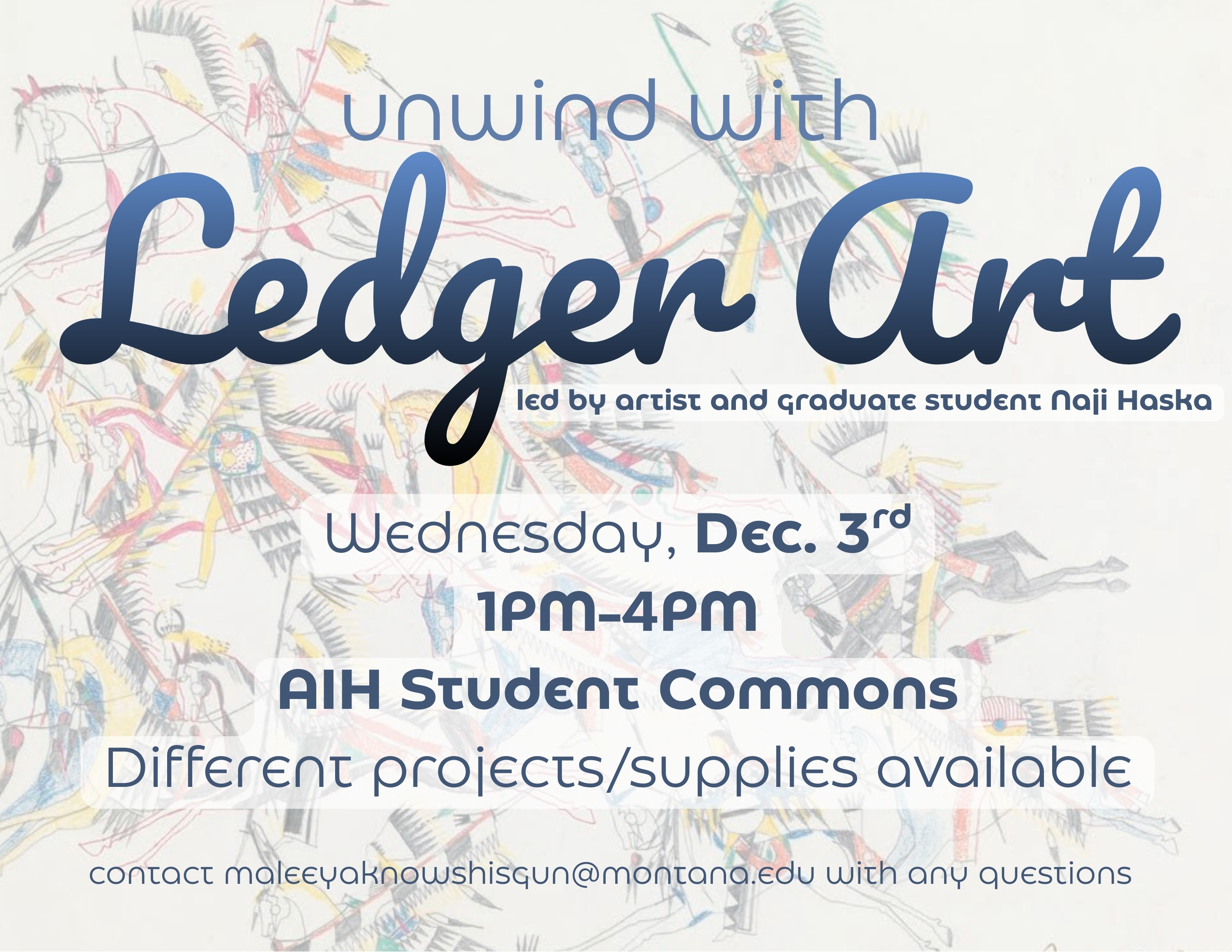 Ledger art flyer