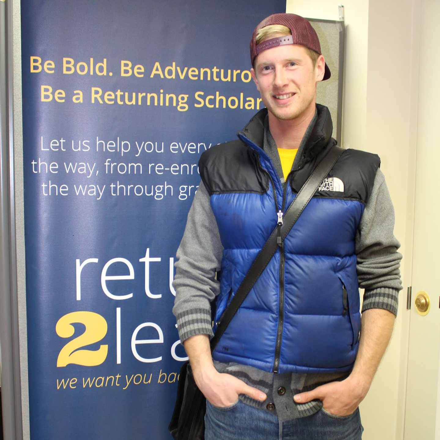 Jack a picture of jack in front of the R2L banner