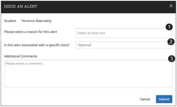 issue an alert page