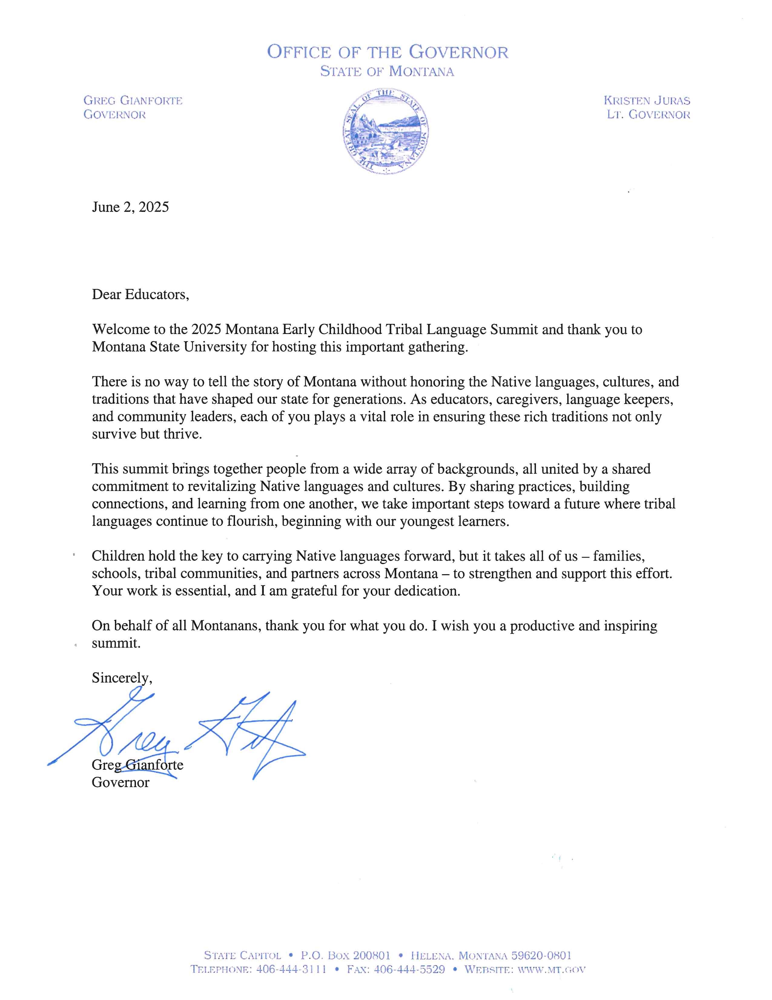 governor letter of support governor letter of support