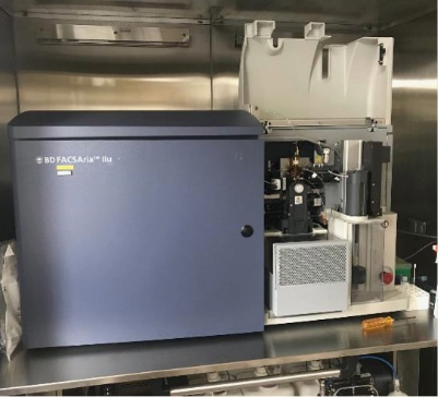 Outside of FACS Aria 2 cell sorter 