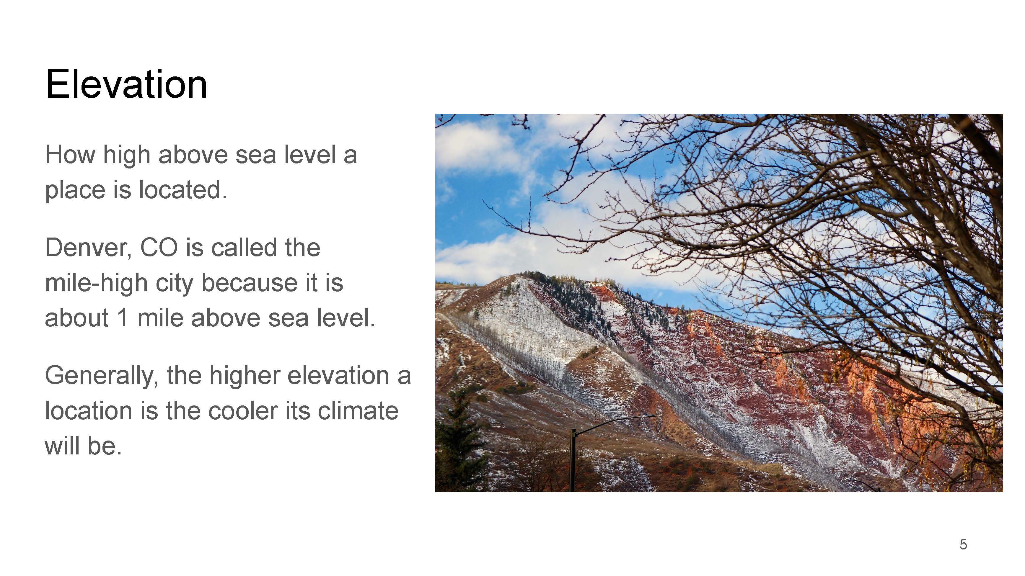 Factors that can influence climate_elevation Factors that can influence climate_elevation