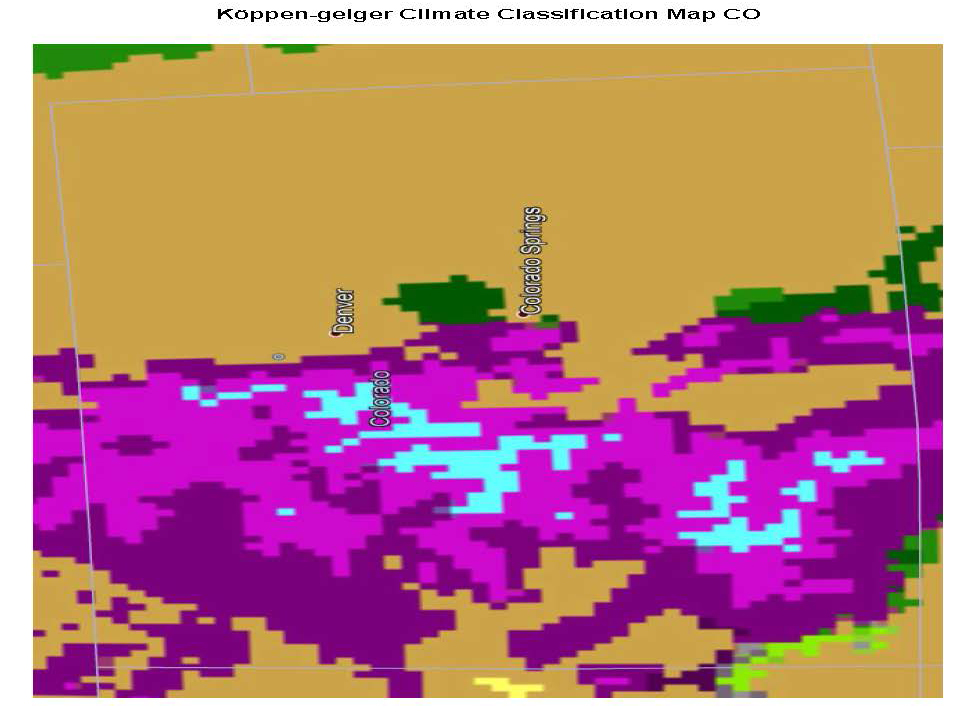 Köppen-geiger Climate Classification Map Colorado Köppen-geiger Climate Classification Map Colorado