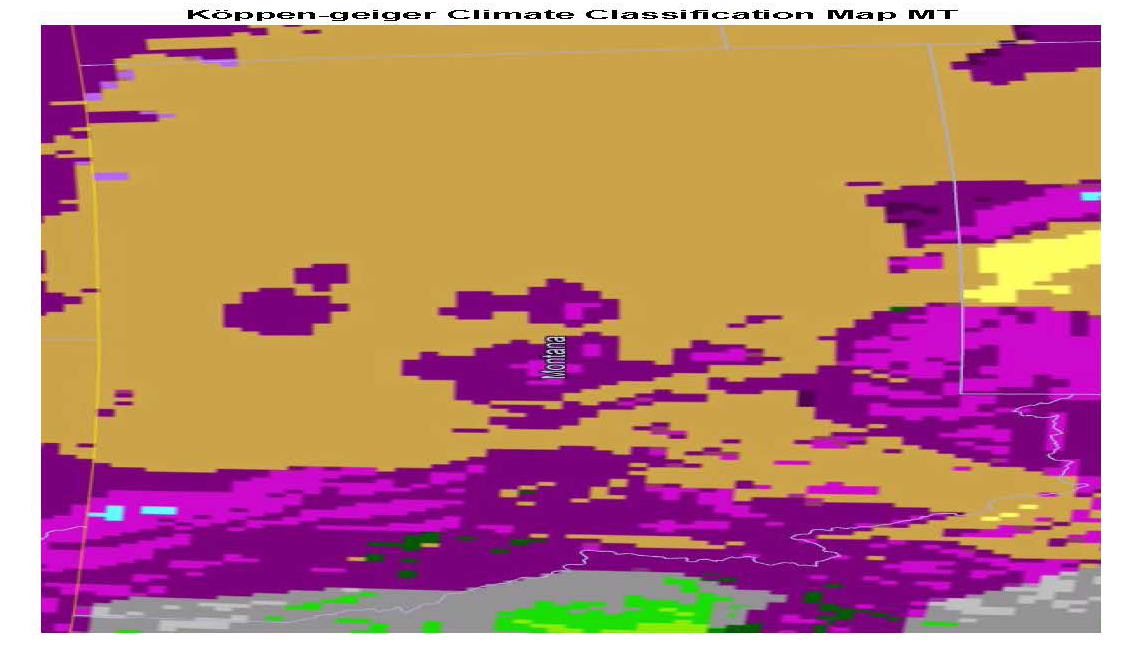 Köppen-geiger Climate Classification Map Montana Köppen-geiger Climate Classification Map Montana
