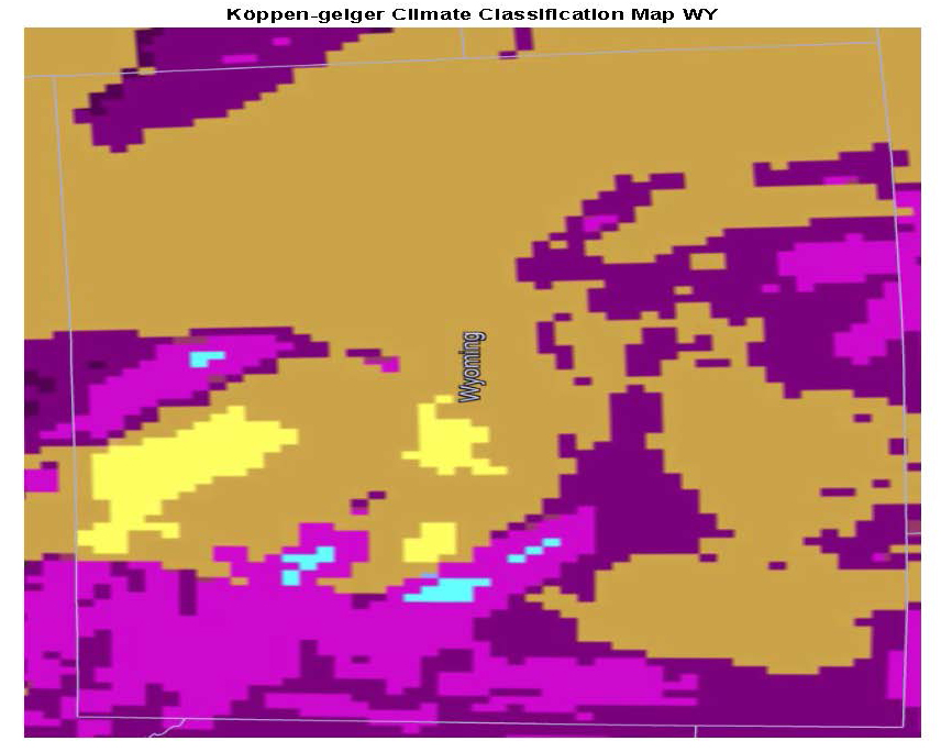Köppen-geiger Climate Classification Map Wyoming Köppen-geiger Climate Classification Map Wyoming