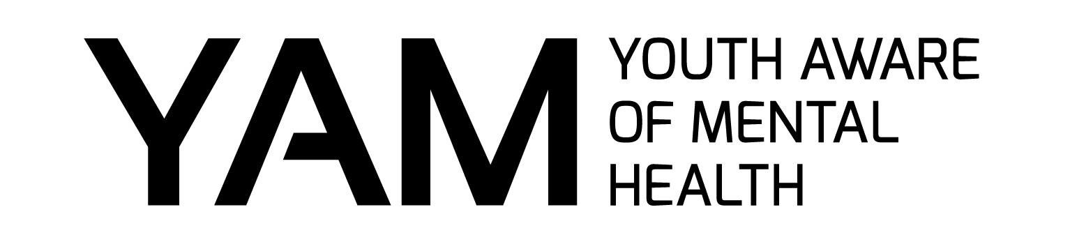 Black and white YAM logo YAM logo