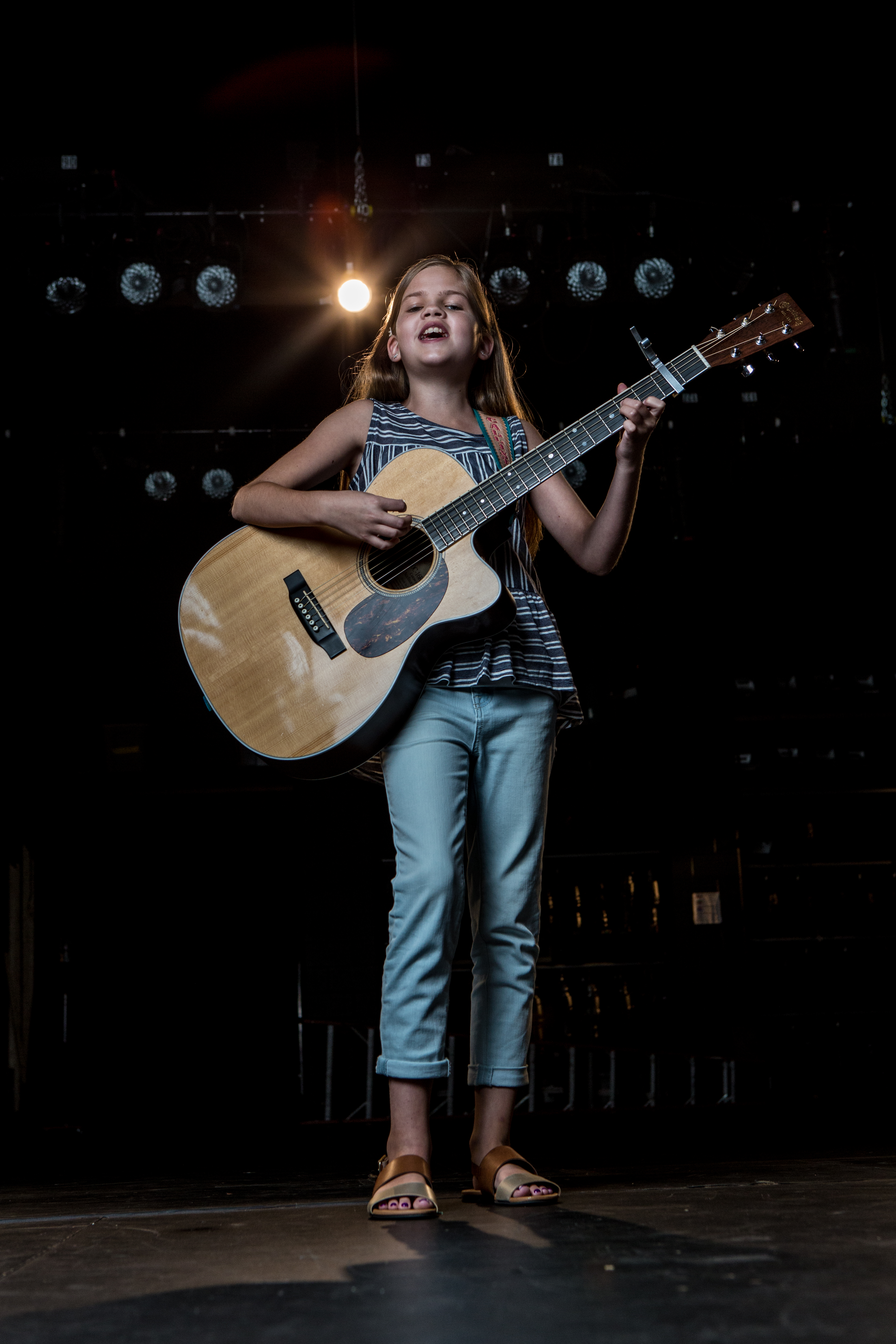 Guitar Player girl plays guitar