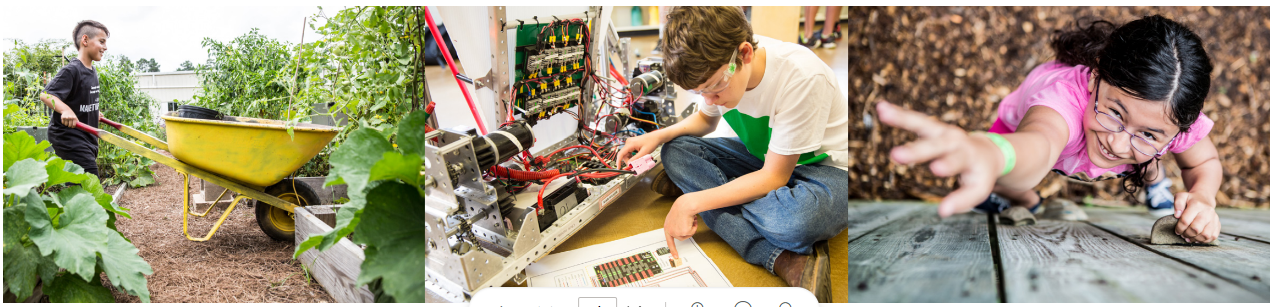 4-H'ers gardening, coding robotics, and climbing 4-H'ers gardening, coding robotics, and climbing