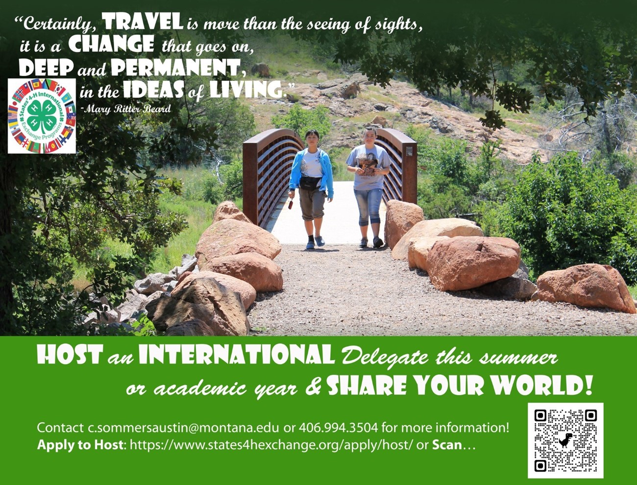 Host an International Delegate this Summer or Academic Year & Share Your World Host an International Delegate this Summer or Academic Year & Share Your World