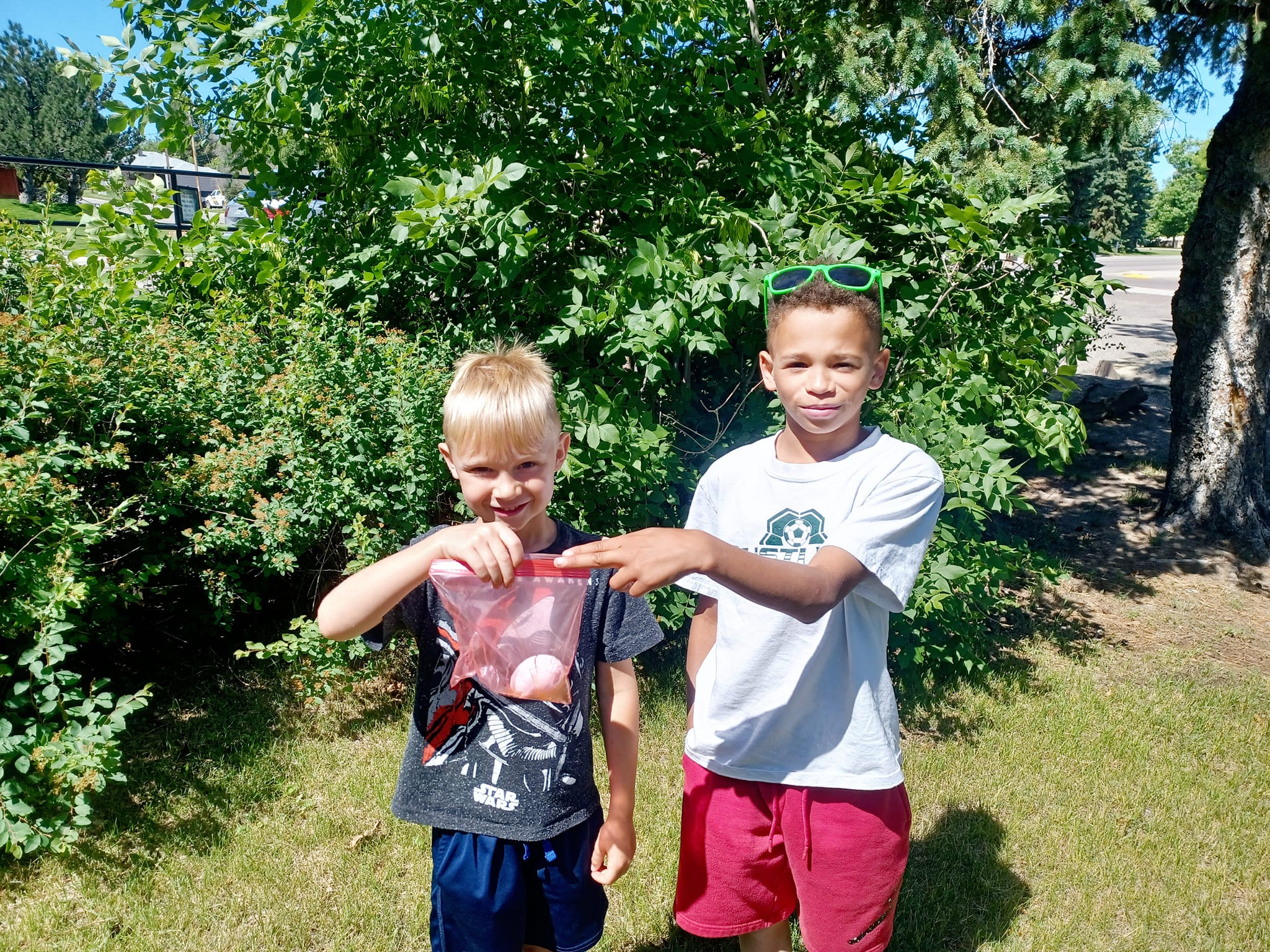 Participants did an egg toss to simulate the impact of an unprotected crash and then made their own ‘helmets’ for the eggs and did the egg toss again at the Glacier County Extension booth during the local Kid’s Safety Fair.