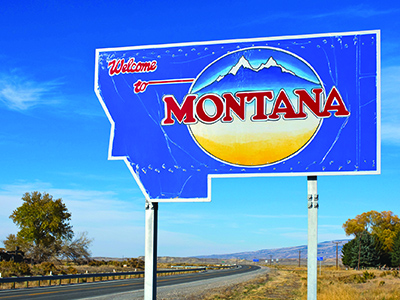 Montana Welcome Sign Montana welcome sign