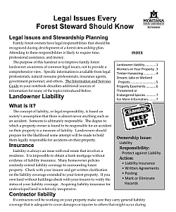 Legal Issues Every Forest Steward Should Know