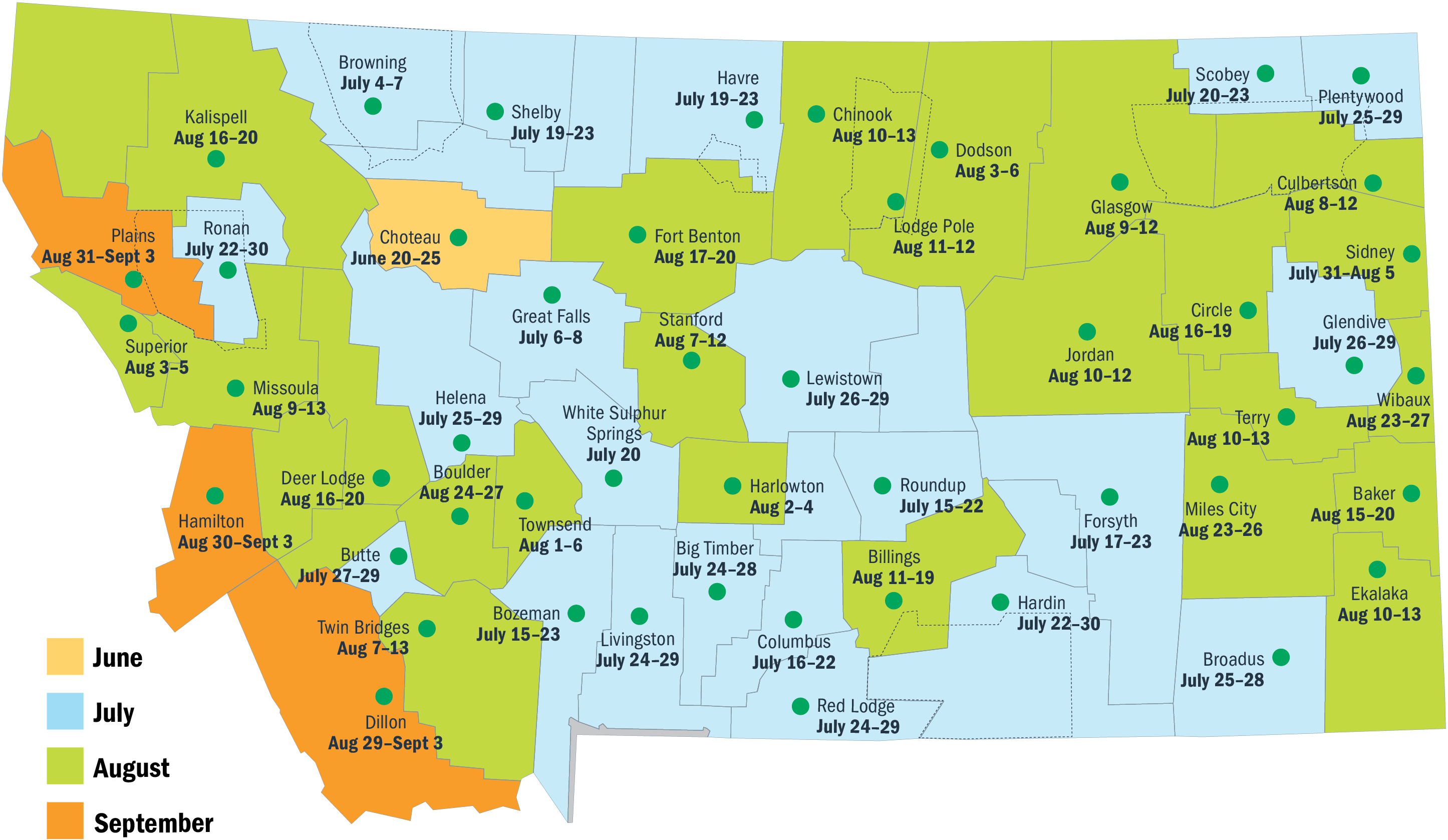 Summer 2023 4-H Fair Dates Summer 2023 4-H Fair Dates
