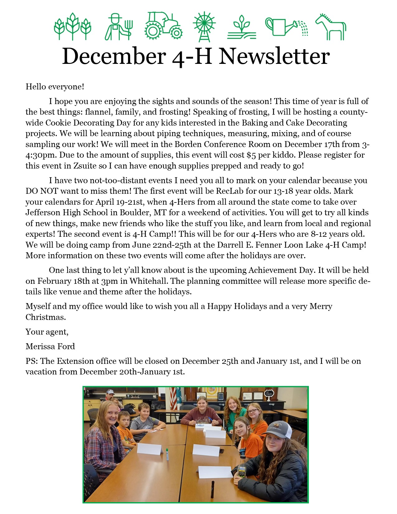 December 2023 Newsletter Page 1 December 2023 Newsletter Page 1