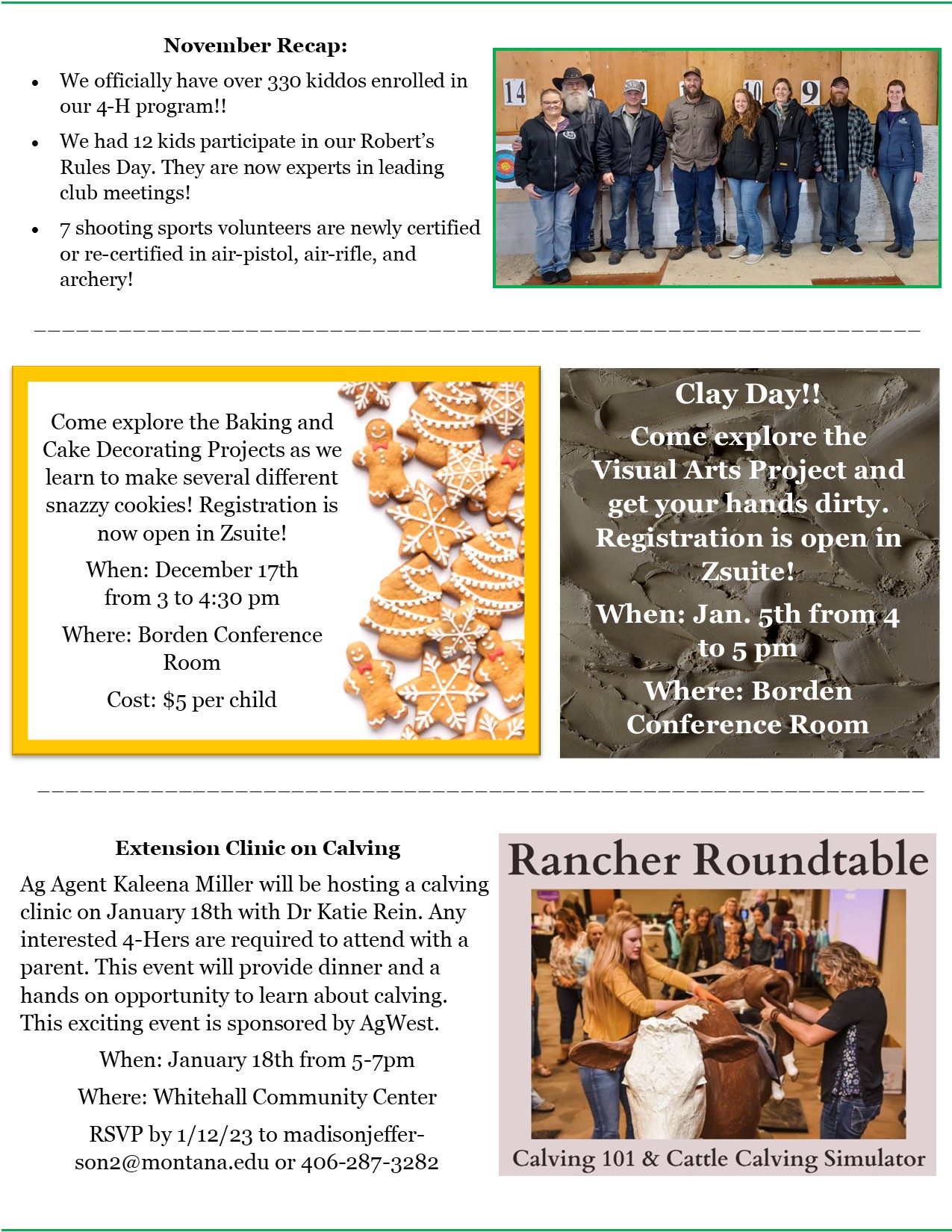 December 2023 Newsletter Page 2 December 2023 Newsletter Page 2
