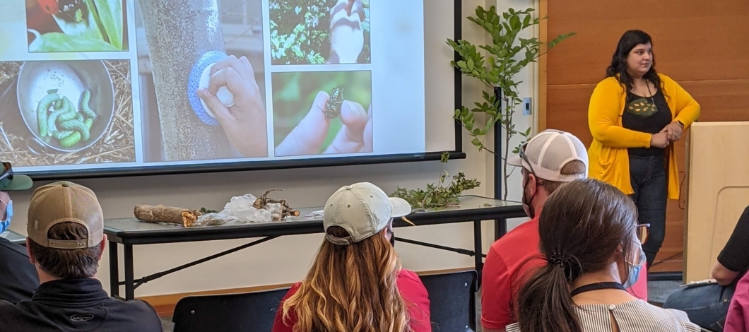 Master Gardener Seminar Classroom and speaker for Master Gardener Seminar