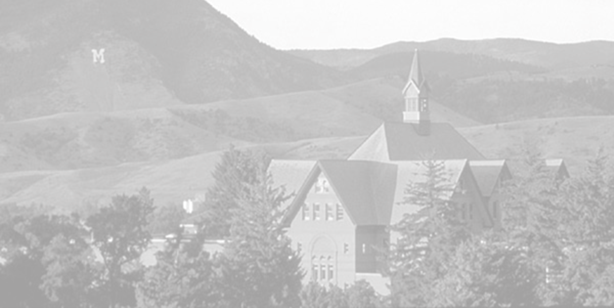 MSU Black and white photo of MSU Land Grant University