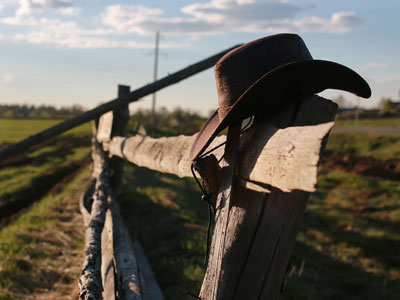 MT Ag Producer Stress Project Blog hat on fenceline