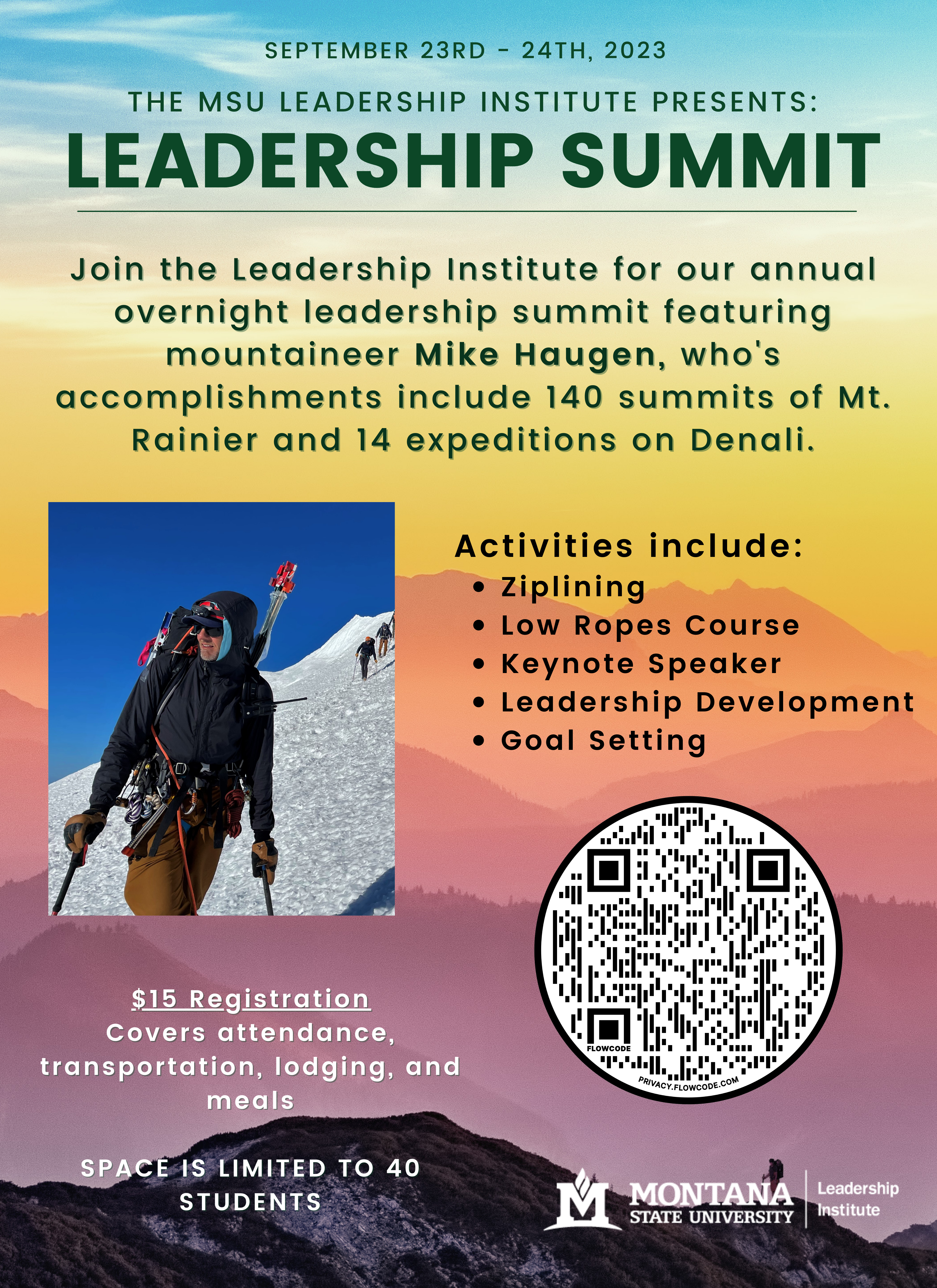 Leadership Summit Poster from 2023