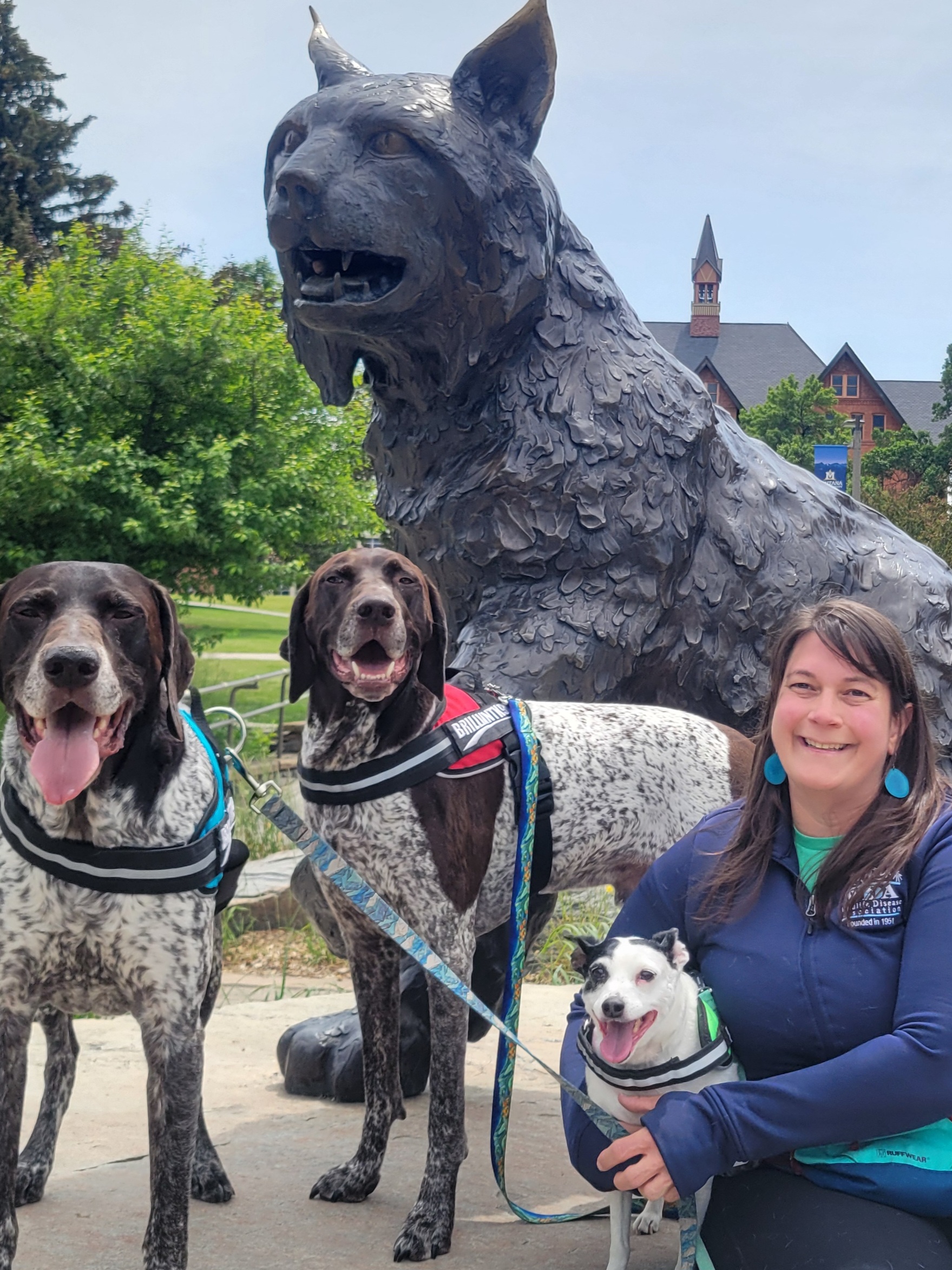 Patty with dogs