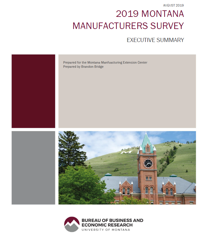 The Bureau of Business & economic Research of the University of Montana prepared the 2019 Manufacturers survey execurive summary for MMEC. The report was prepared by Brandon Bridge.