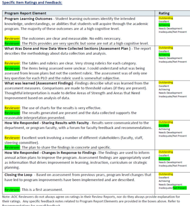 feedback
