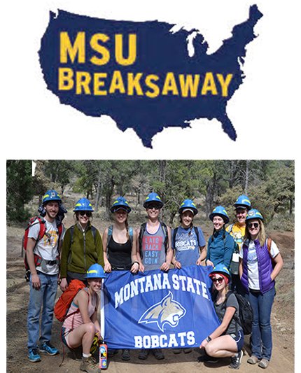 students at breaks away
