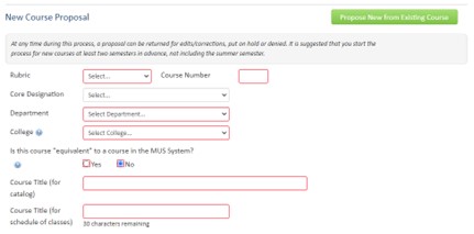 Course Form
