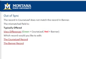 Out of Sync Error