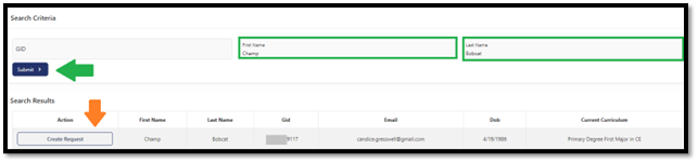 Create Request Create Request