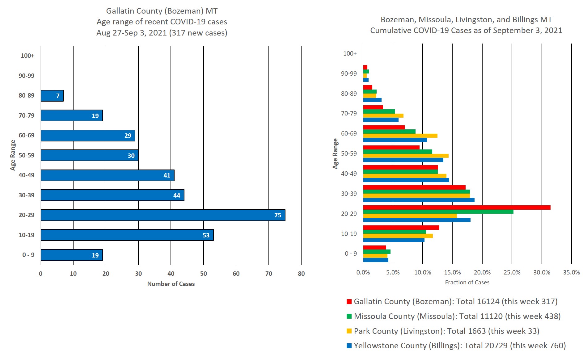 covid cases by age group