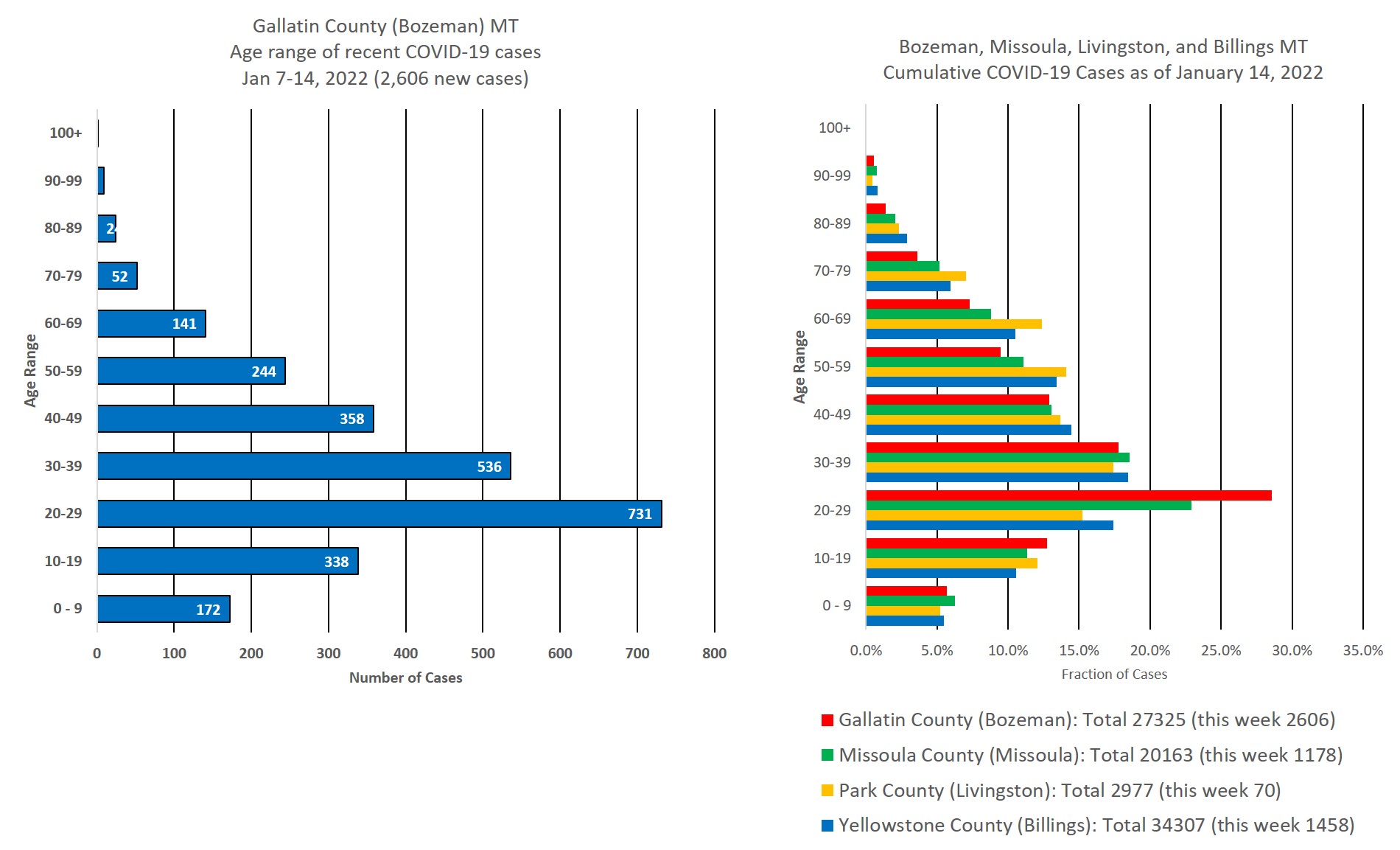 covid cases by age group