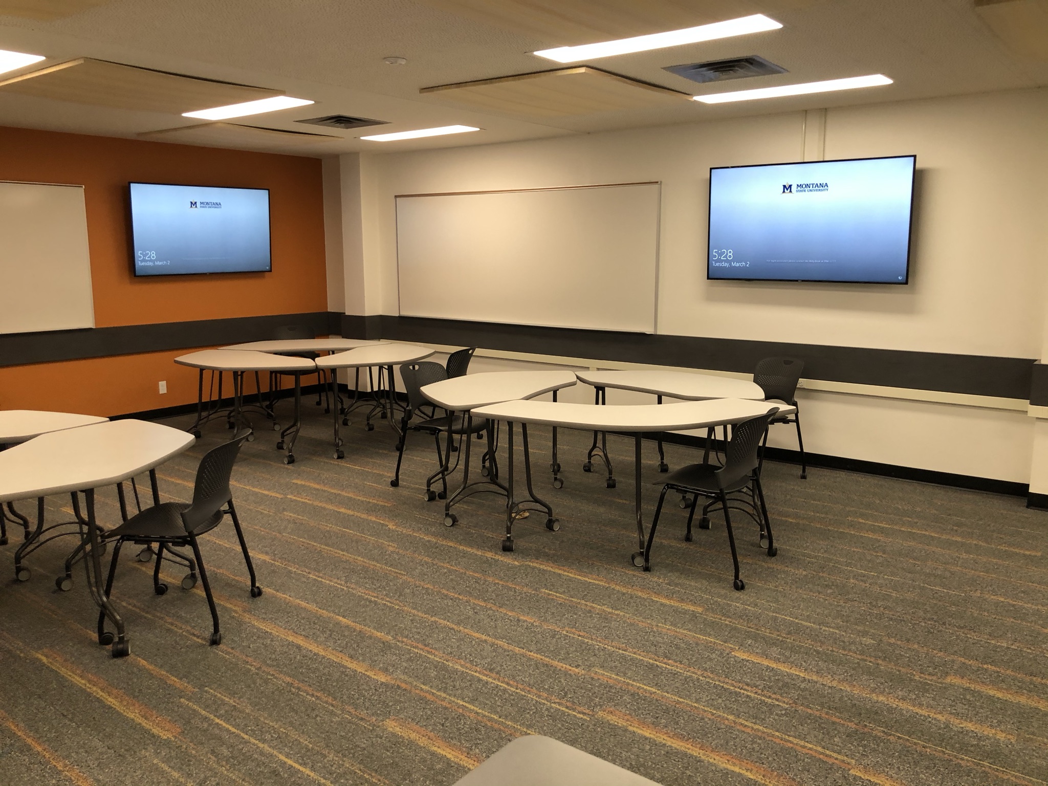 Reid 332 classroom Reid 332 active learning classroom