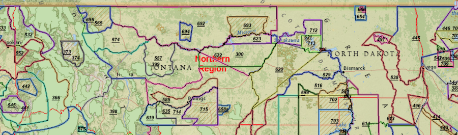 USFS map Forest Service Map