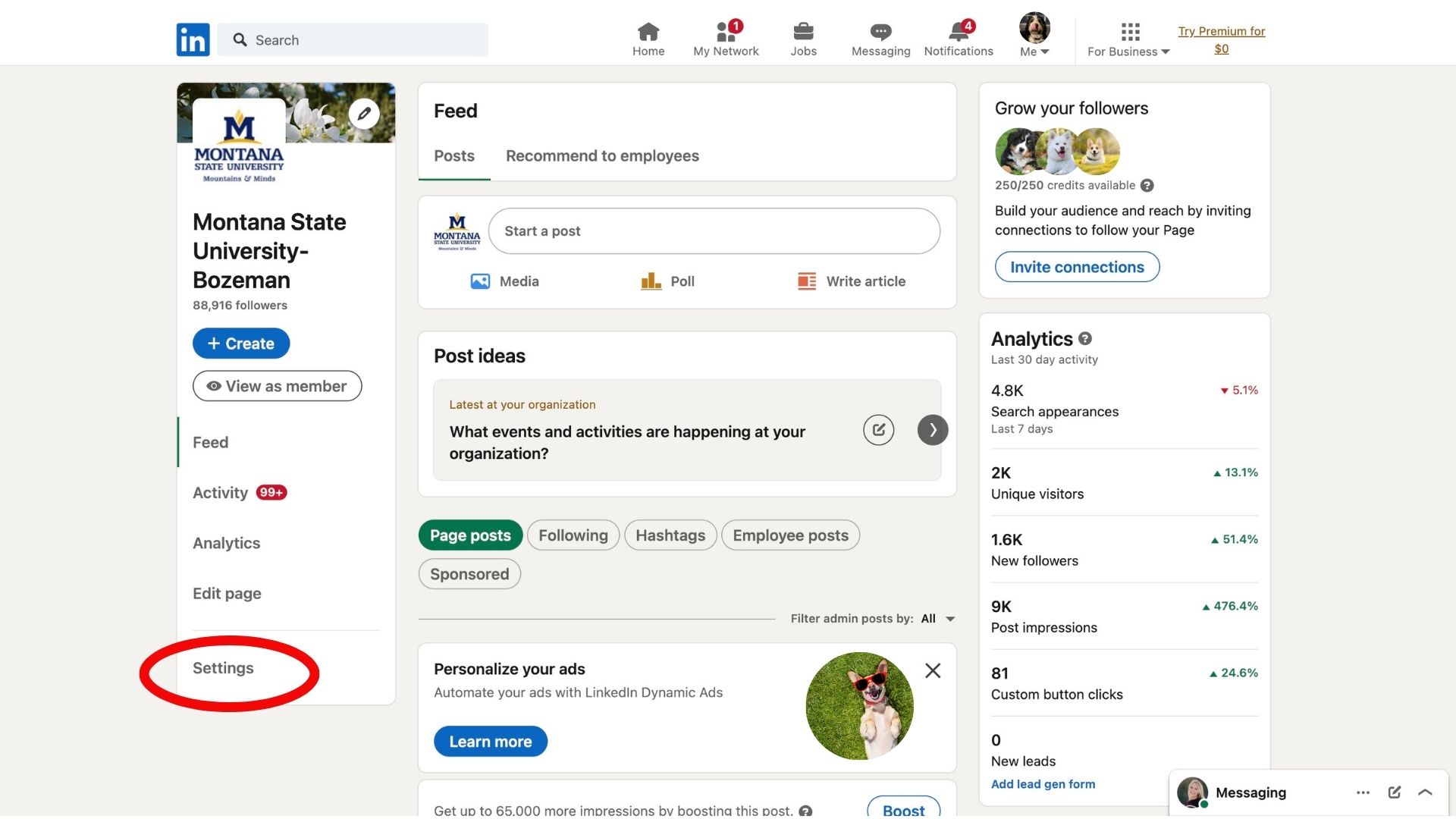 LinkedIn Homepage