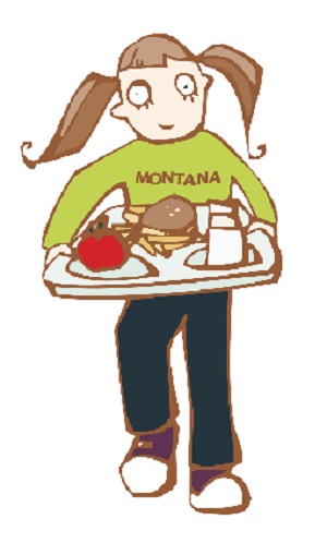 Montana RBL girl with tray